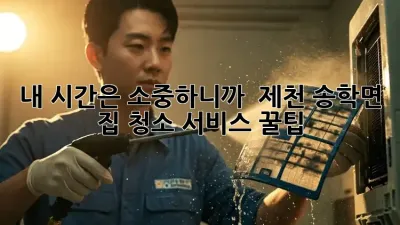 내 시간은 소중하니까! ✨ 제천 송학면 집 청소 서비스 꿀팁 🏡