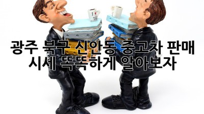 광주 북구 신안동 중고차 판매 시세, 똑똑하게 알아보자! 🚗✨